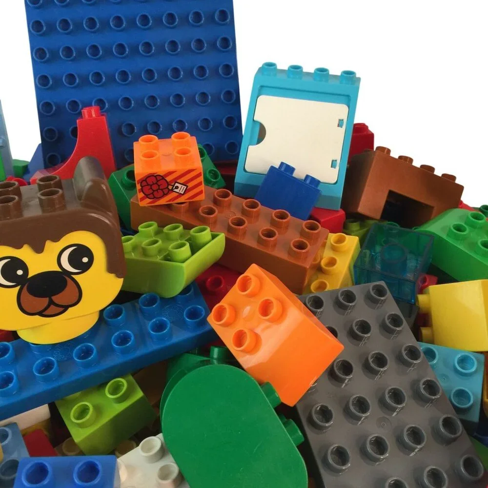 Lego Duplo Building Blocks Lot 180+ Pcs‎ Base Plate Door Window Some Vintage